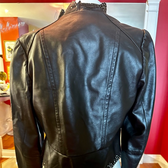 LEATHER JACKET BEBE - Picture 3 of 6